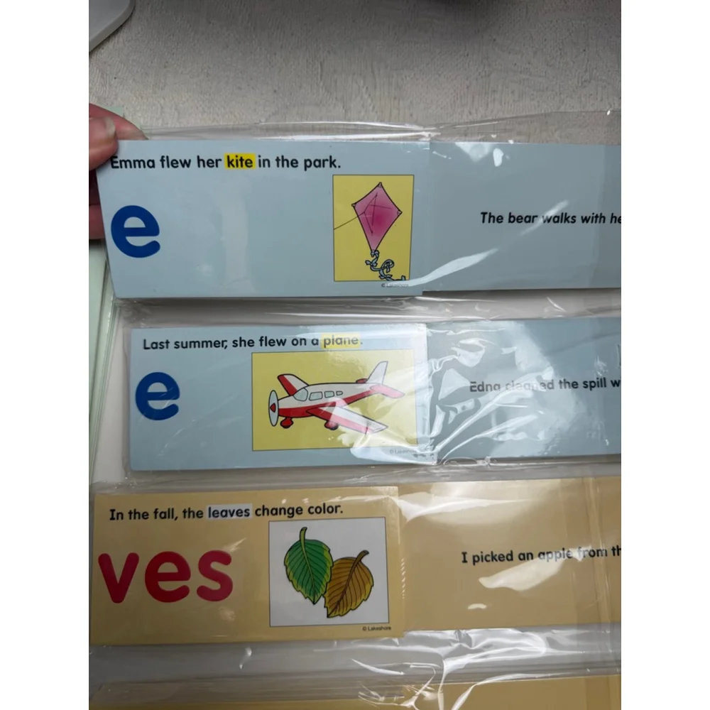 Lakeshore Learning vowel and sight words strips